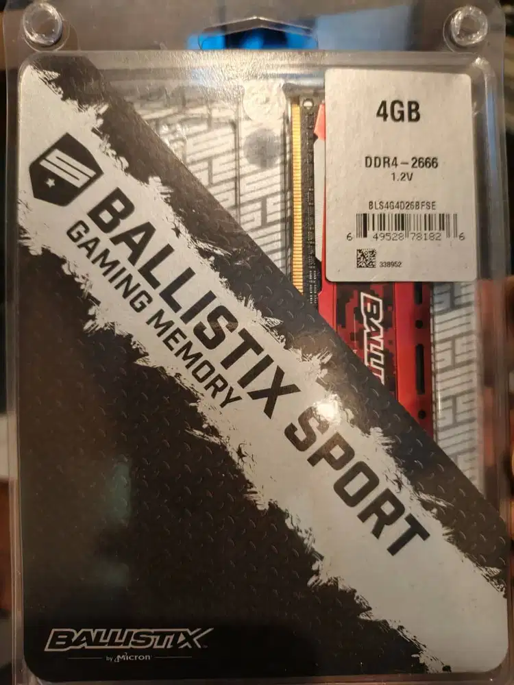 Crucial BALLISTIX Sport 4GB DDR4-2666 XMP (Red) Gaming Memory