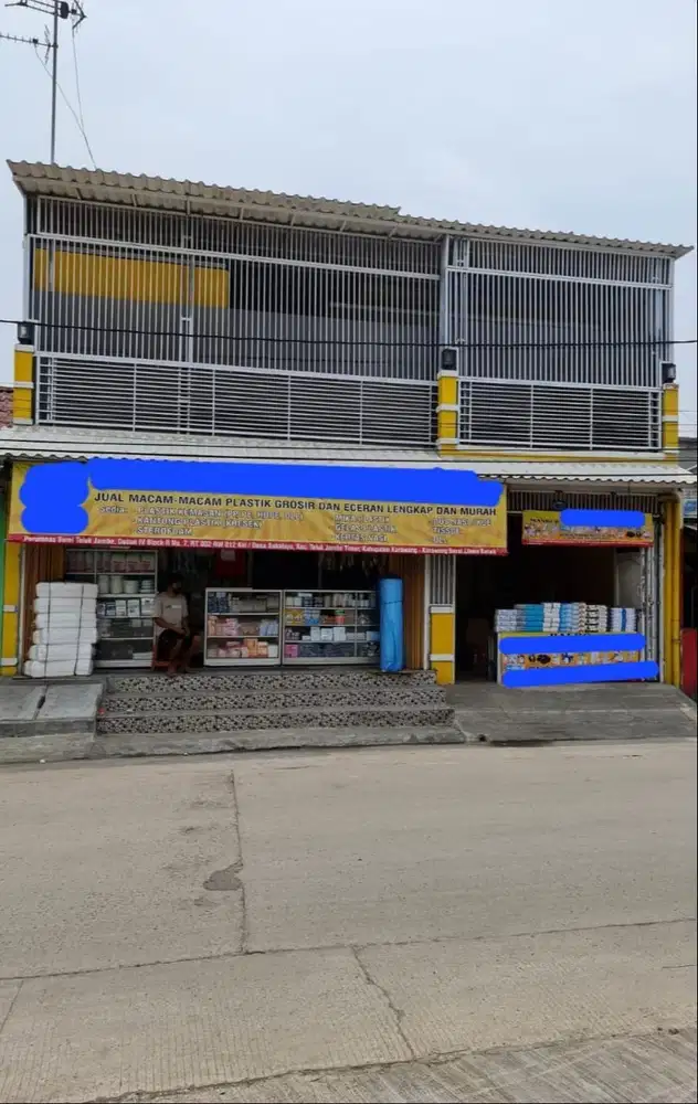 DIJUAL MURAH RUMAH DAN TOKO FURNISHED PERUMNAS KARAWANG BARAT!