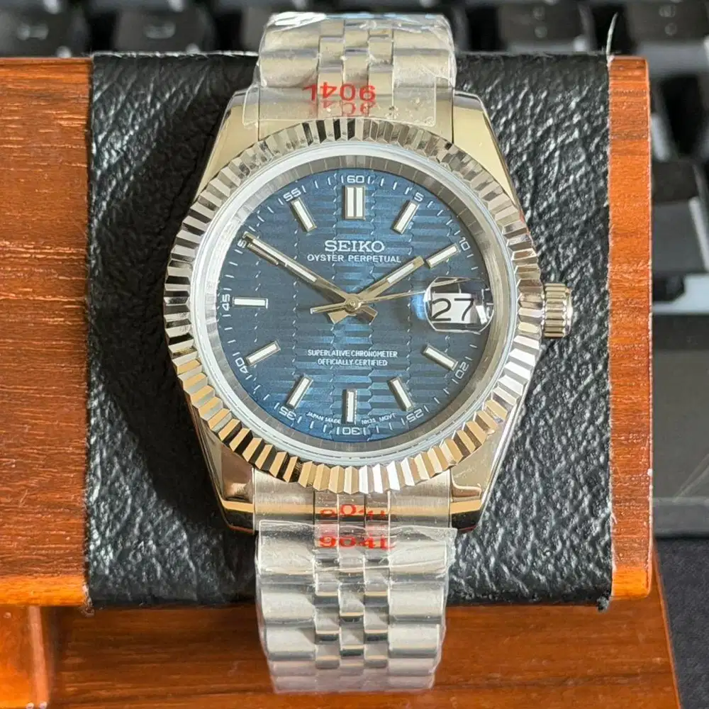 Seiko Datejust Blue Fluted NH35 Automatic Special Edition