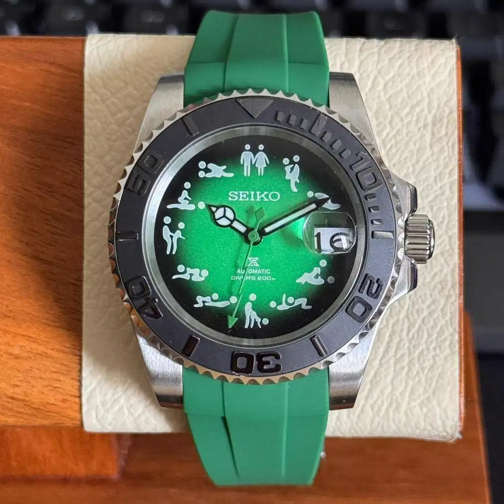 Seiko Yachtmaster Green Kamasutra El Sensuale Automatic Custom Edition