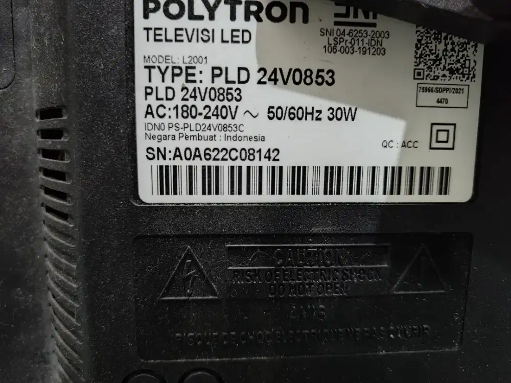 Tv Polytron Type PLD 24V0853