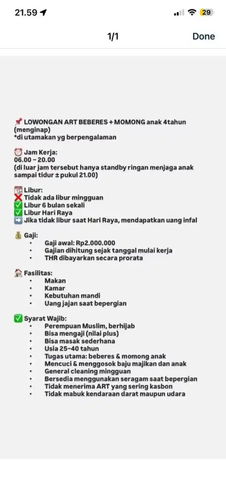 ART menginap BEBERES MOMONG ANAK 4tahun