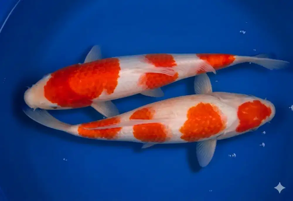 2 ekor koi kohaku 30cm