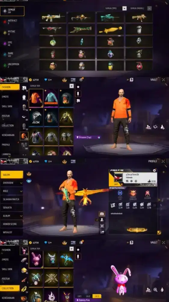 JUAL AKUN FF SPEK LIHAT DI FOTO