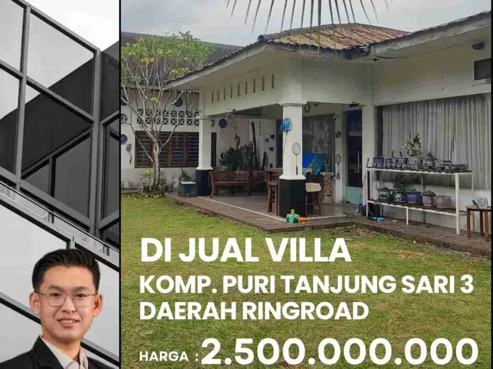 DIJUAL CEPAT VILLA DI KOMPLEK PURI TANJUNG SARI 3, DAERAH RINGROAD.
