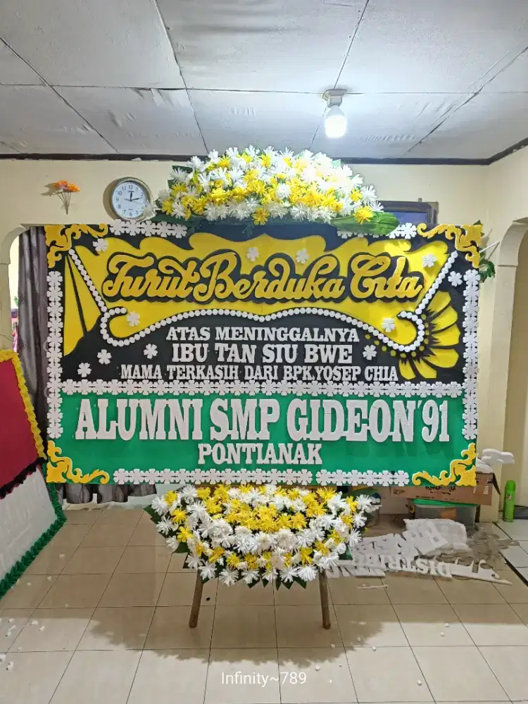 karangan bunga papan