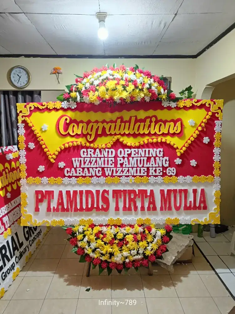 karangan bunga papan