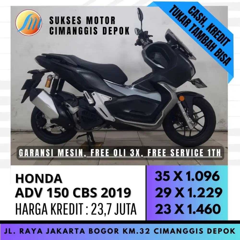 HONDA ADV 2019 TERMURAH ANGSURAN RINGAN UNIT BERGARANSI [SUKSES MOTOR]