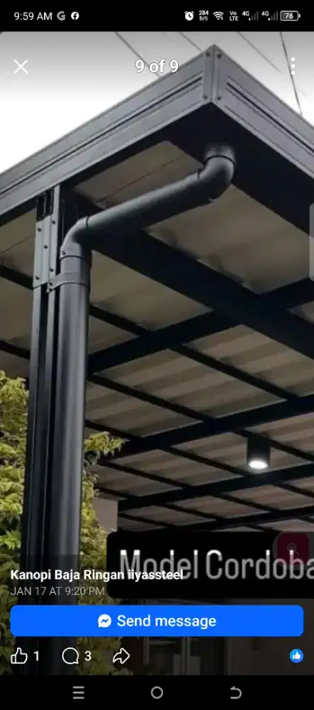 Ahli canopy baja ringan