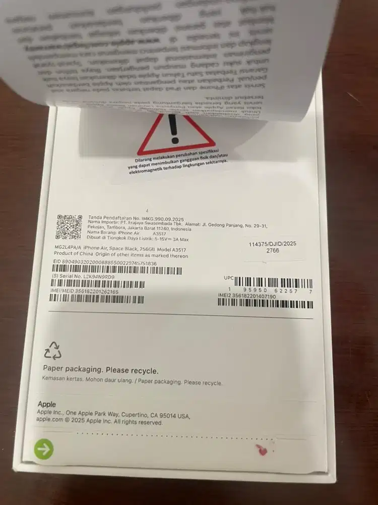 Iphone Air Black 256GB