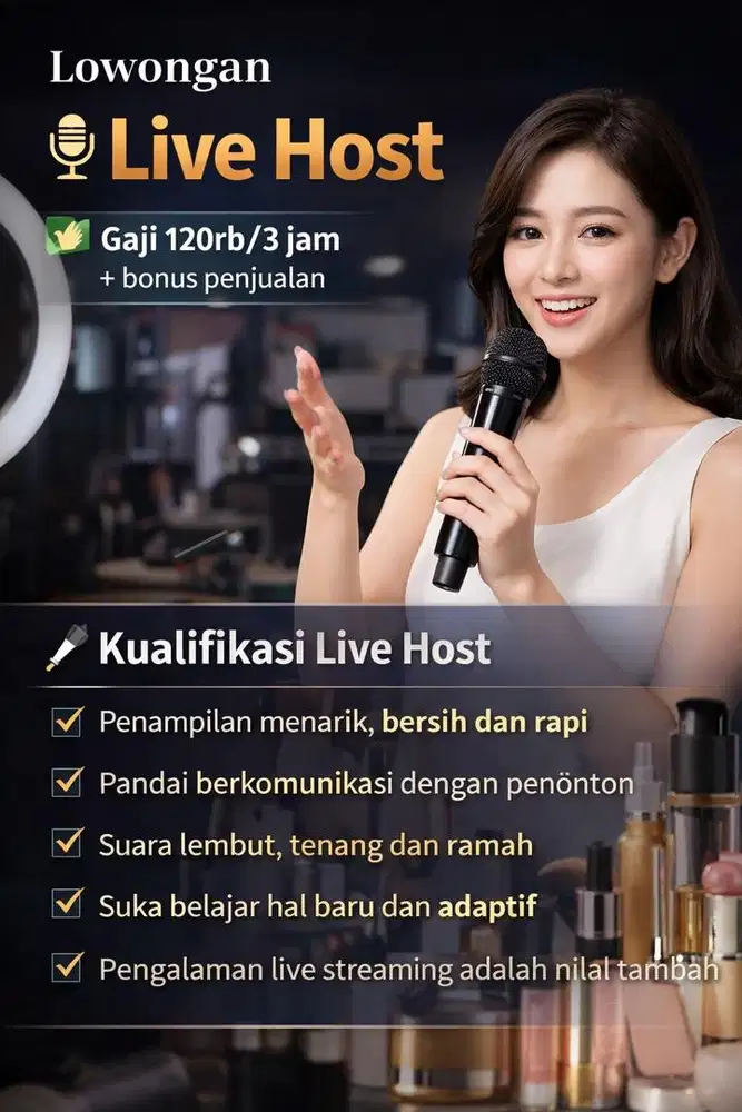 Tiktok shop live host