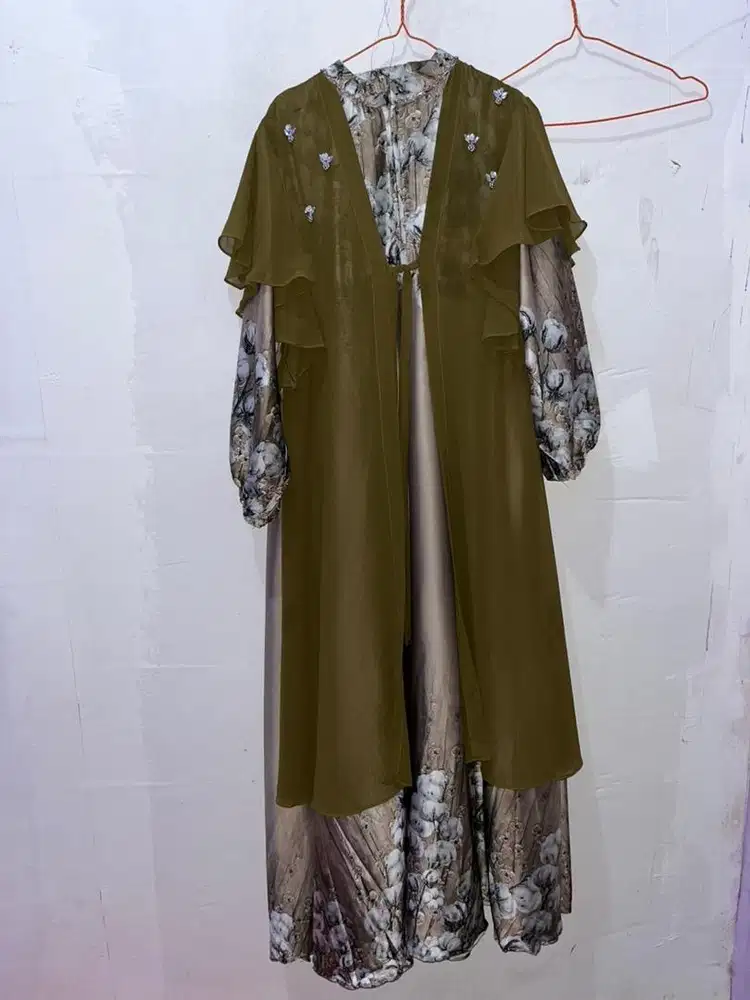 Dijual baju abaya hijau