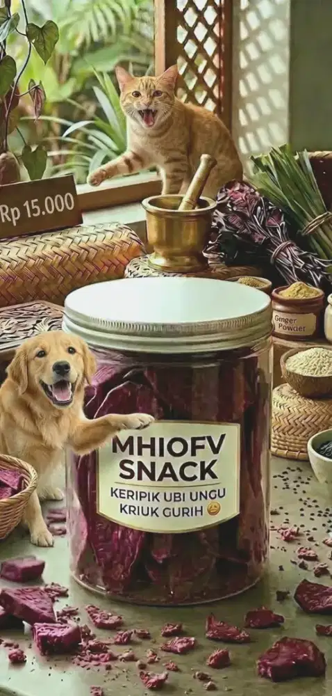 Keripik ubi ungu kriuk gurih varian original