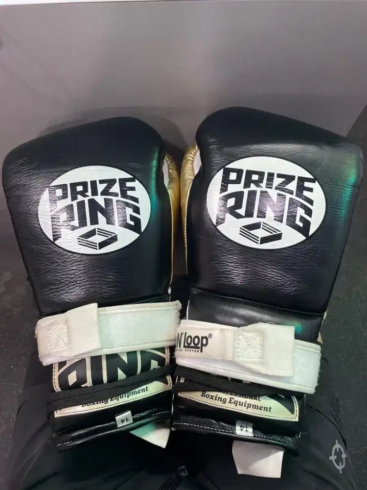 Prize Ring Pro Training Champagne Gold boxing glove sarung tinju