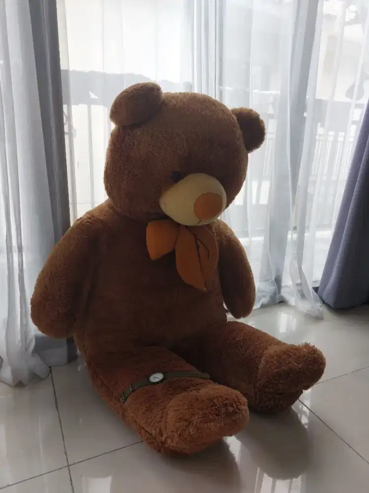 Boneka beruang 110cm like new jual karena mantan murah saja