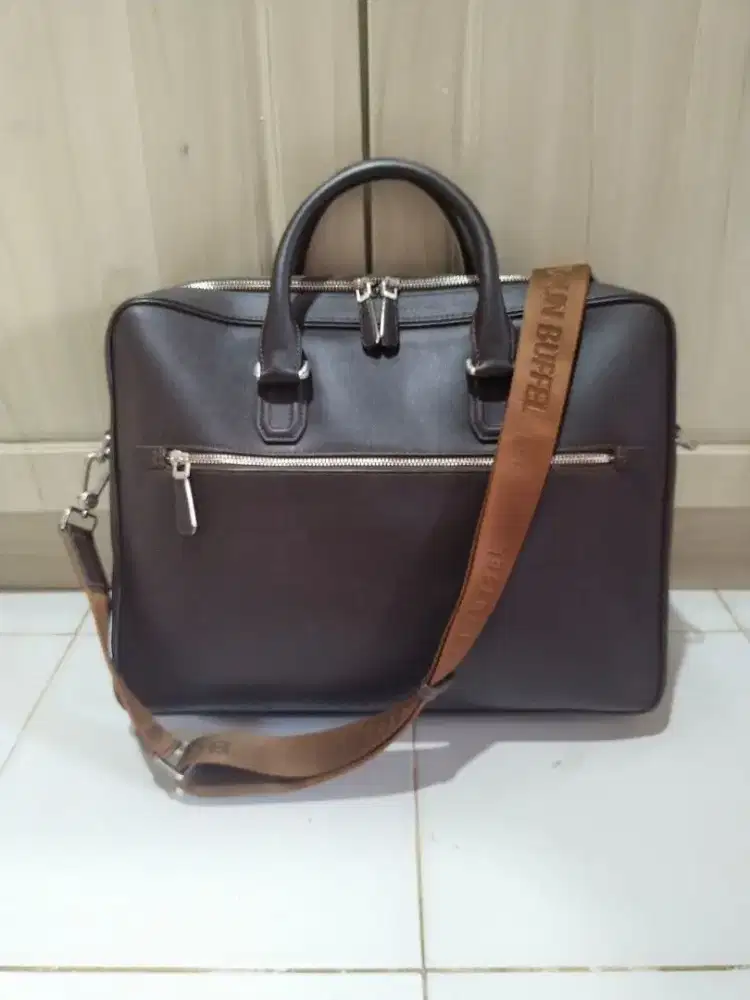 Braun Buffel brief bag laptop tas casual original brand second kulit