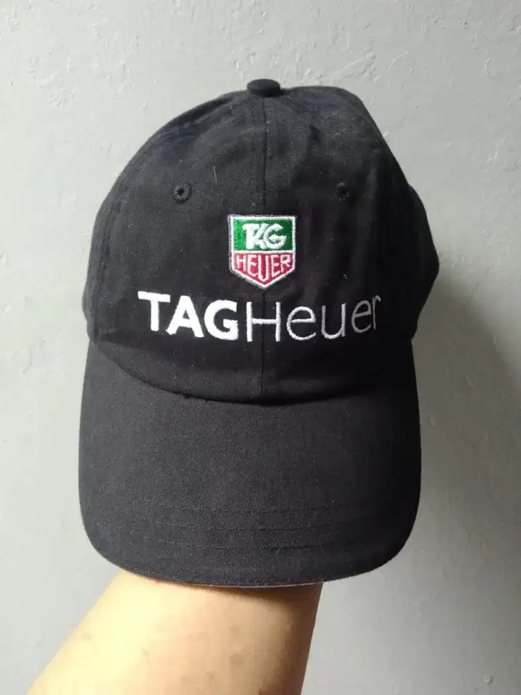 TAG HEUER black cap topi original brand