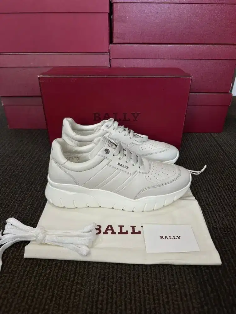 Bally Brinkley Calf Dusty mens sneakers trainer sepatu size 42