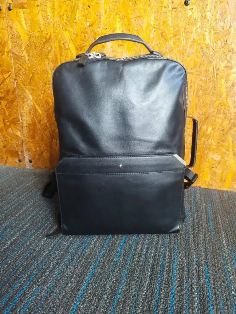 Montblanc Urban leather brief bag laptop tas kulit original brand