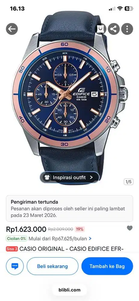 Jam edifice casio