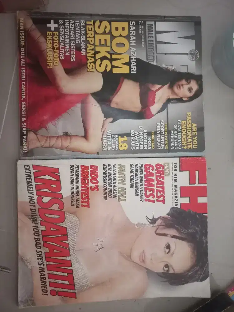 Buku FHM ME Sarah Azhari Krisdayanti Tiara Lestari langka