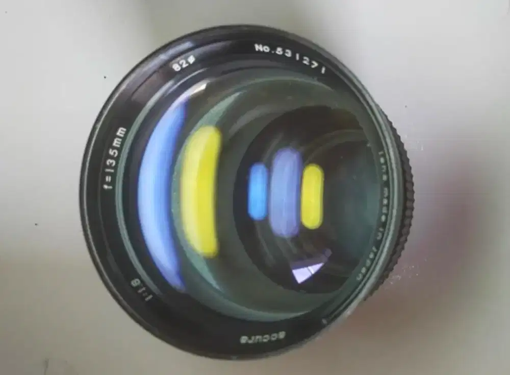 Lensa manual PCCURA 135/.8 NIKOM