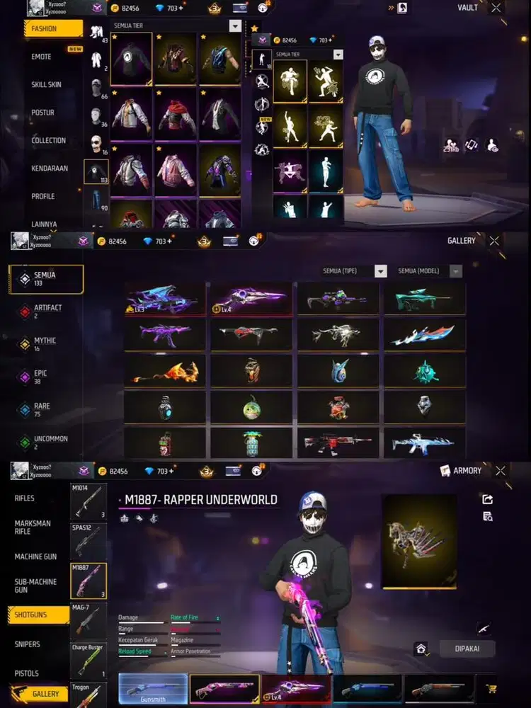 STOK AKUN FF POLOSAN SG REAPER LOG GOGGLE