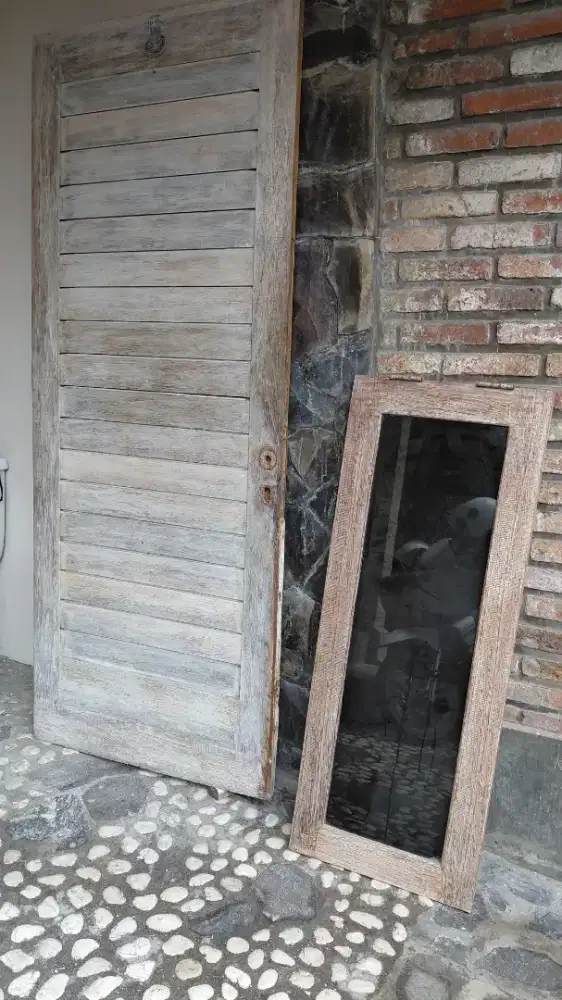 1 set pintu jendela seseh + terali jendela