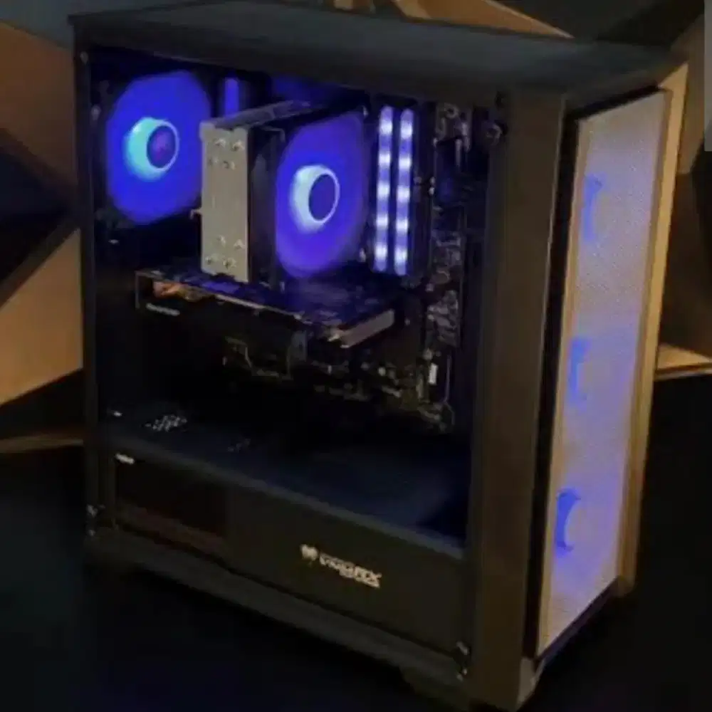 Casing PC Gaming + 3x Argb Fan Venom RX Aegon ukuran terbesar (ATX) |