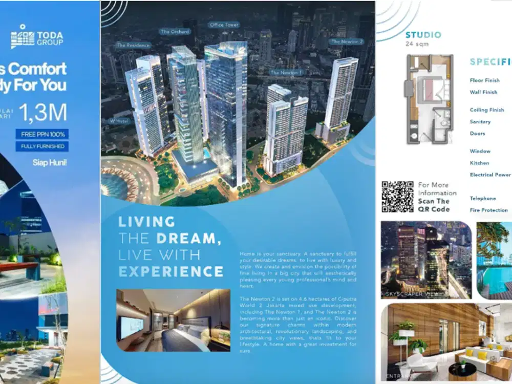 The Newton2 Apartment Ciputra World 2 Jakarta Selatan (Luxury at Glance, Timeslessly Elegant) - DP 140 Jt