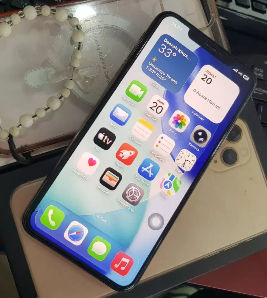 iPhone 11 Promax 256 inter lama mlus lengkap terawat