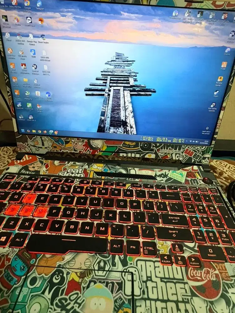 Asus TUF Gaming A15 FA506IC R7 4800H - RTX 3050 - ssd 2TB - ram 24GB