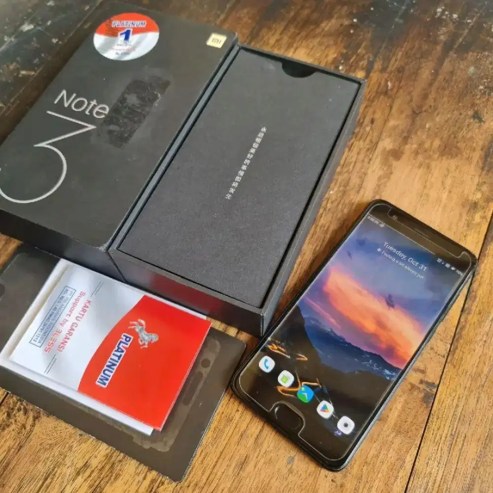 Xiaomi Mi Note 3 Ada NFC Snapdragon 660 MiNote 3 Mulus Lengkap