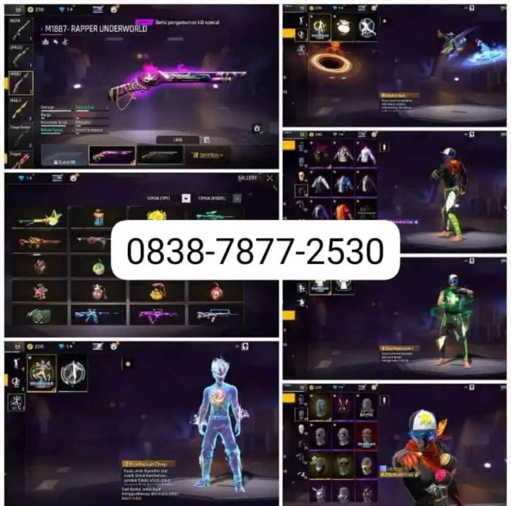 Jual akun ff murah aman dan amanah