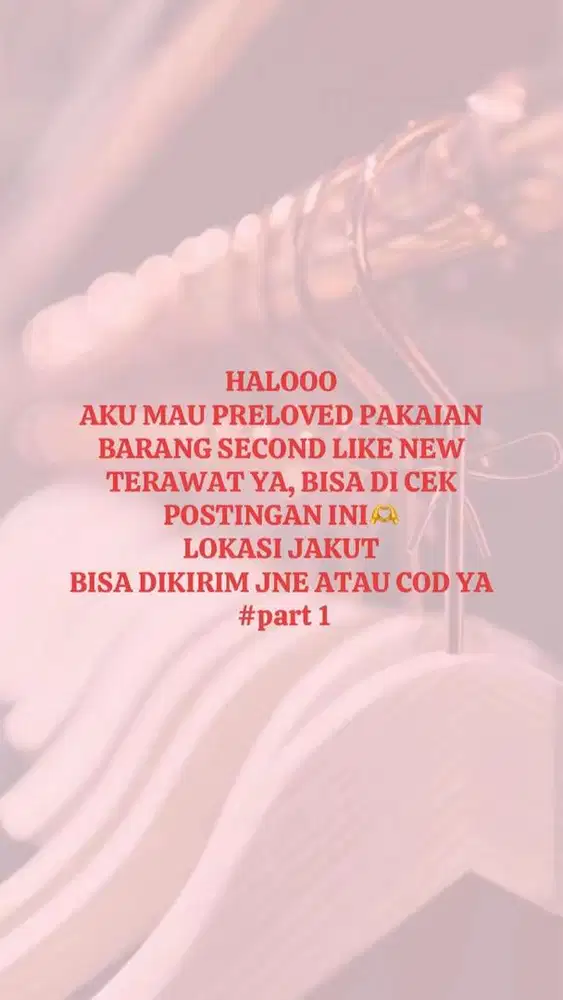 PRELOVED PAKAIAN