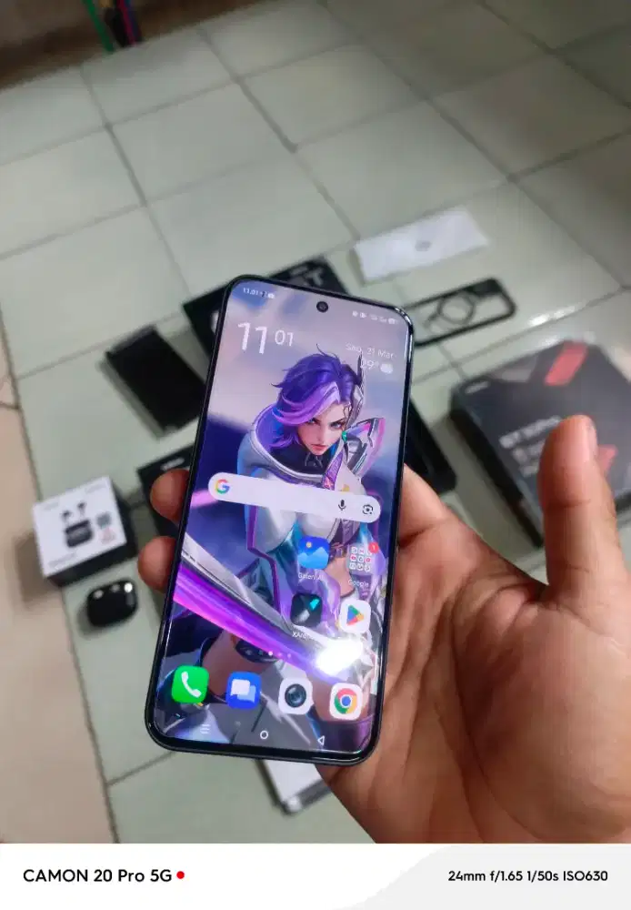 Infinix GT 30 Pro Ram 8/256GB Mulus 99% Dark Flare Bonus TWS EGGEL