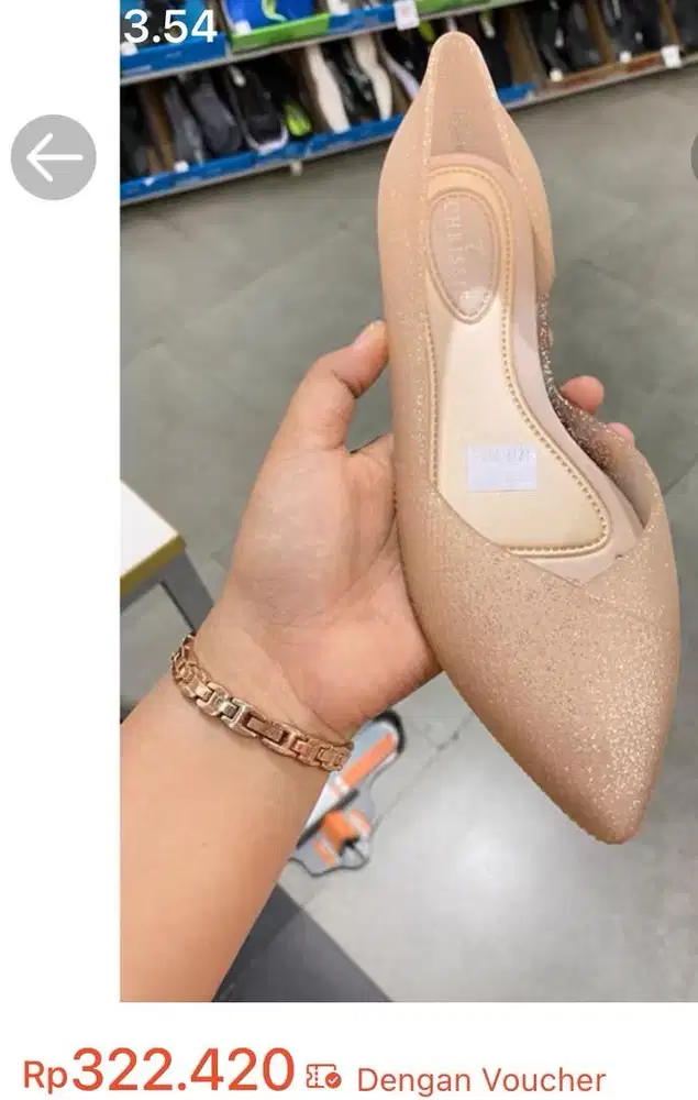 Payless Chrissie ukuran 36 Cream