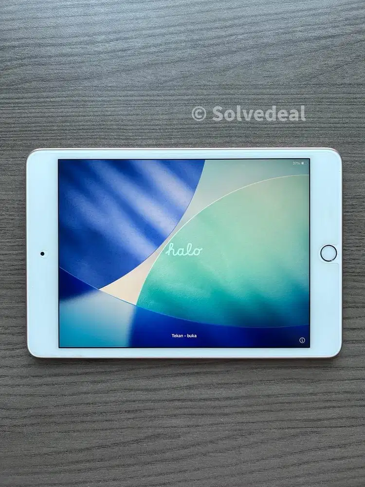 iPad Mini 5 White Gold — Mulus Fungsi Normal + Bonus Screen Protector