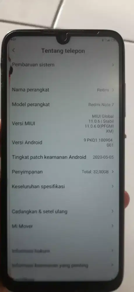 HP bekas, redmi note 7