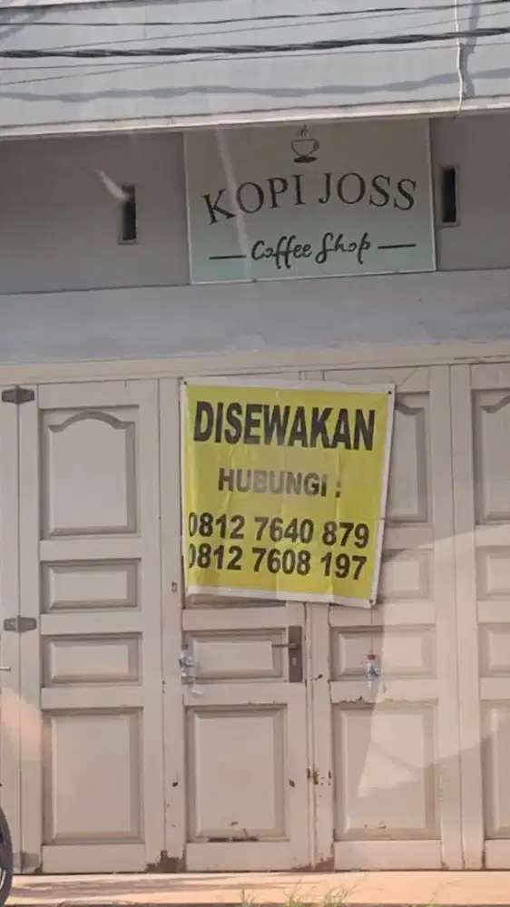 Ruko disewakan komplek pergudangan global mas