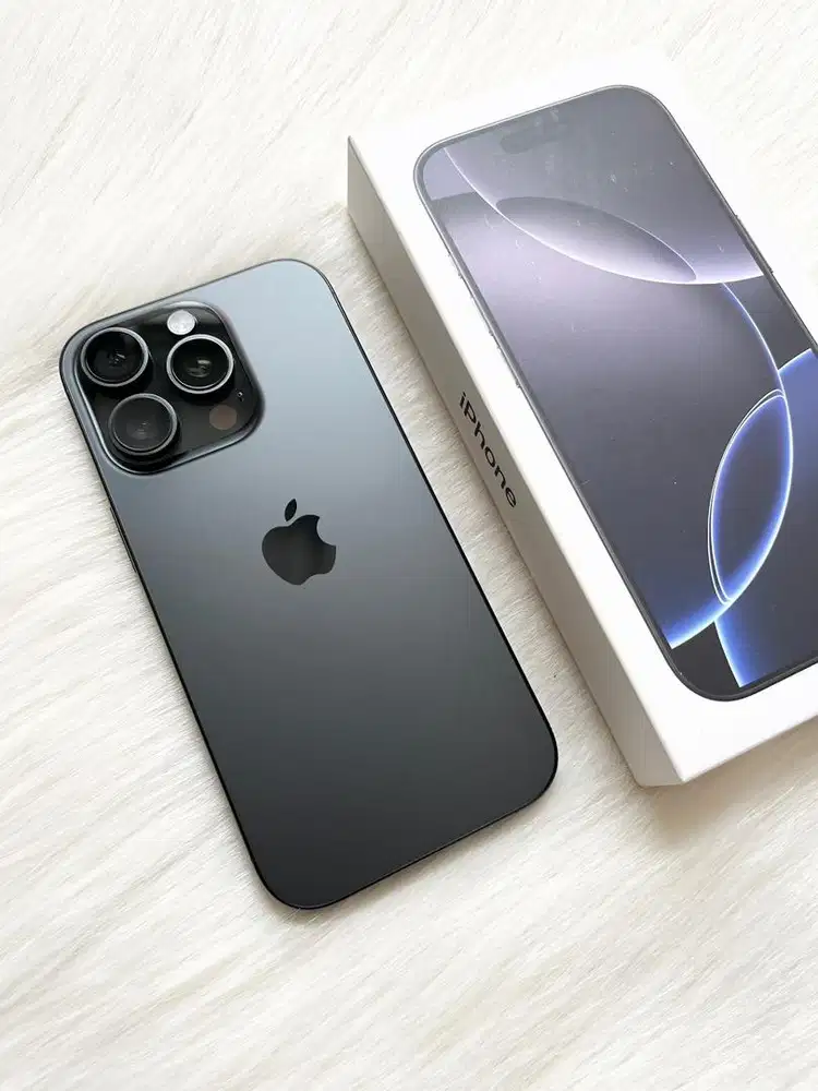 Iphone 16 pro 128gb black titanium, resmi iBox (like new)