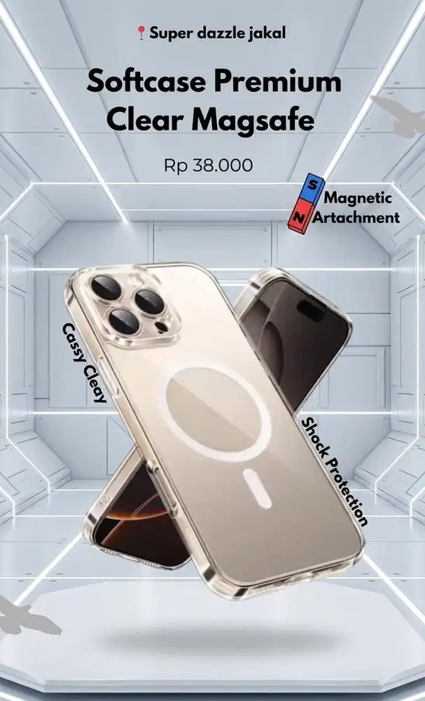 Softcase clear premium magsafe