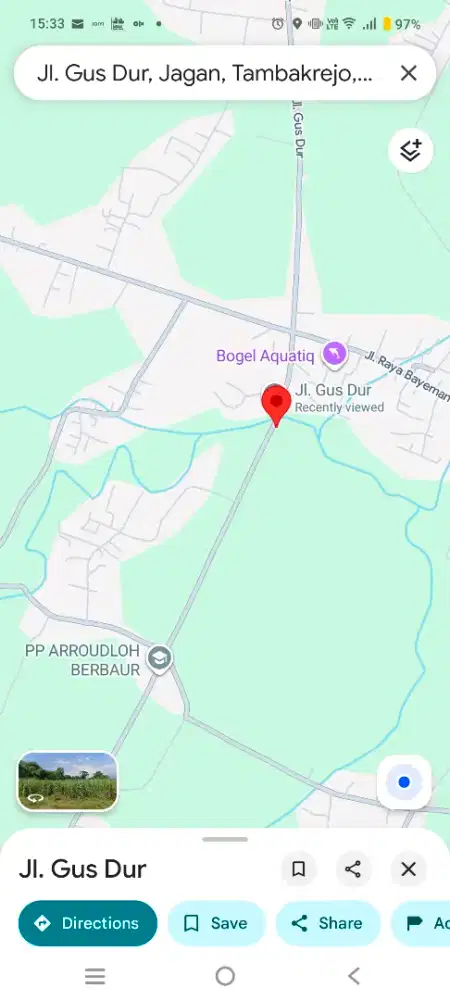 Dijual Tanah, Di Jl Gus Dur, TAMBAKREJO, KEC. PASREPAN , KAB.PASURUAN.