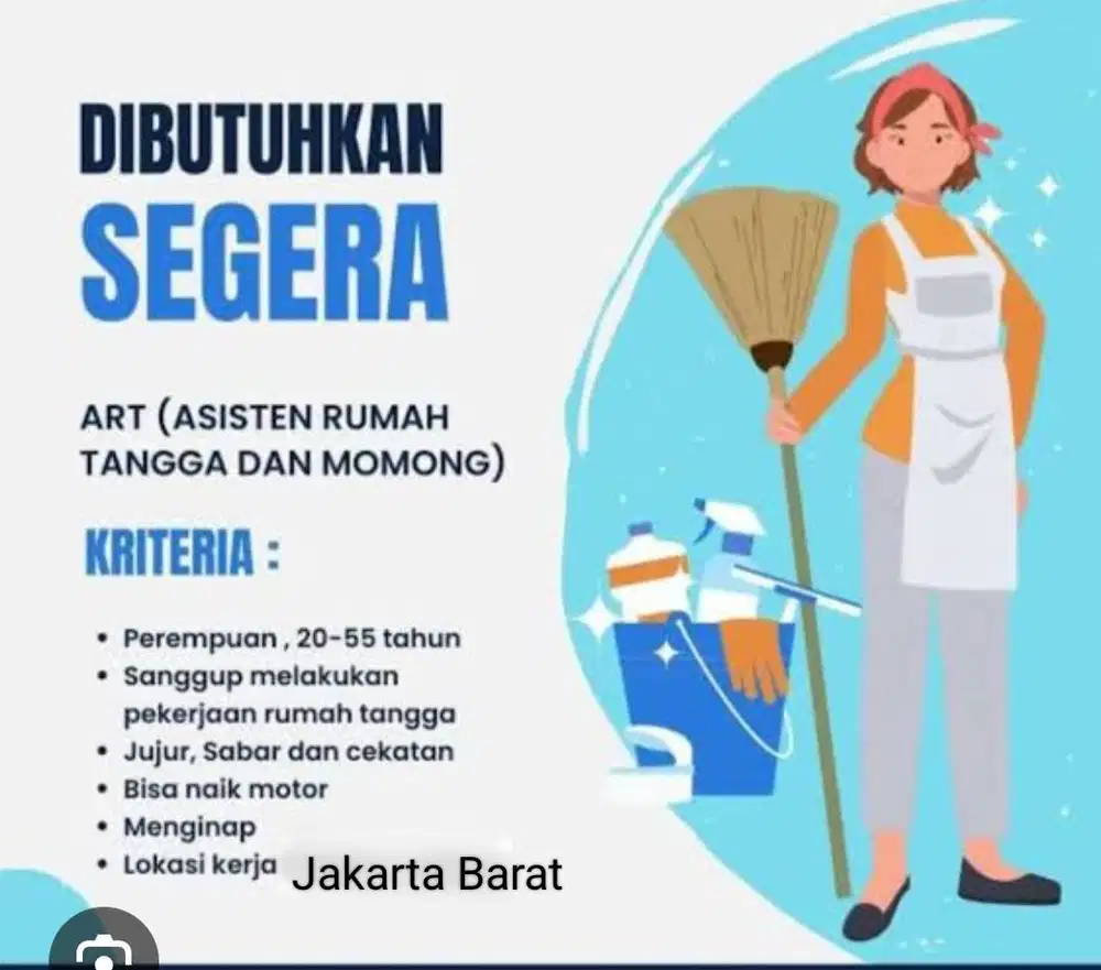 Dibutuhkan segera Art Momong & Berberes