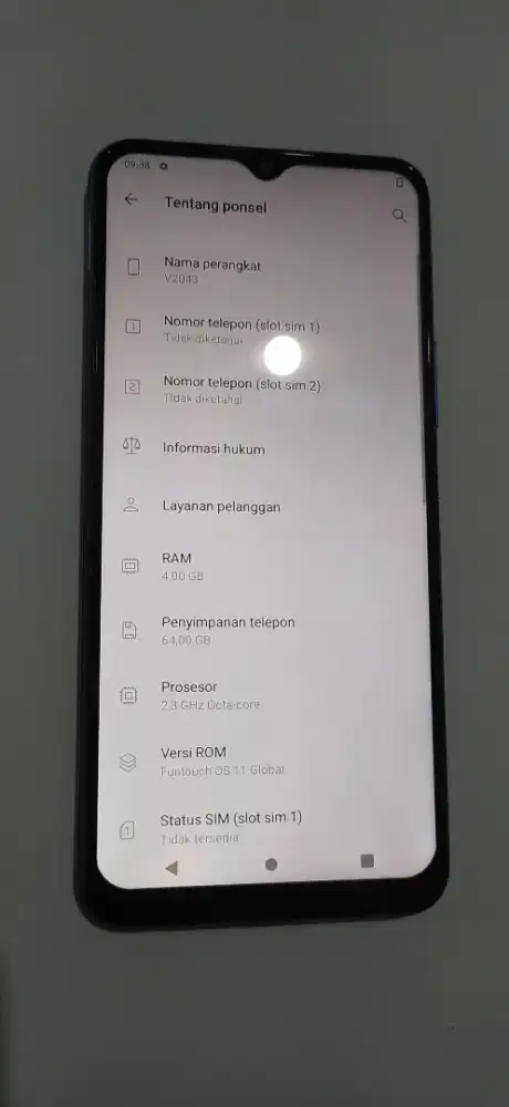 VIVO Y20 4/64 Siap pakai