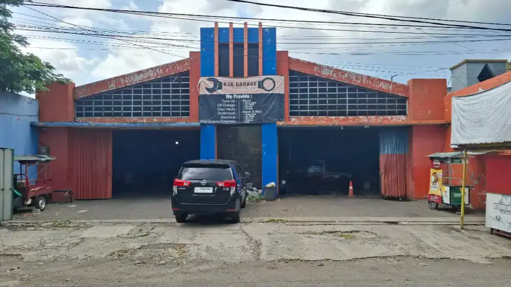 Jual / sewa gudang / bengkel cuci mobil