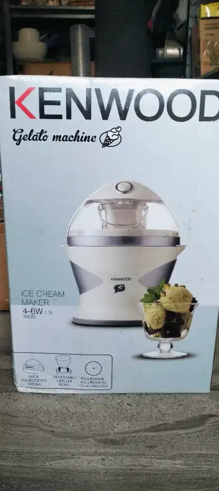 Ice Cream Maker Kenwood Gelato Machine Preloved Mulus Normal