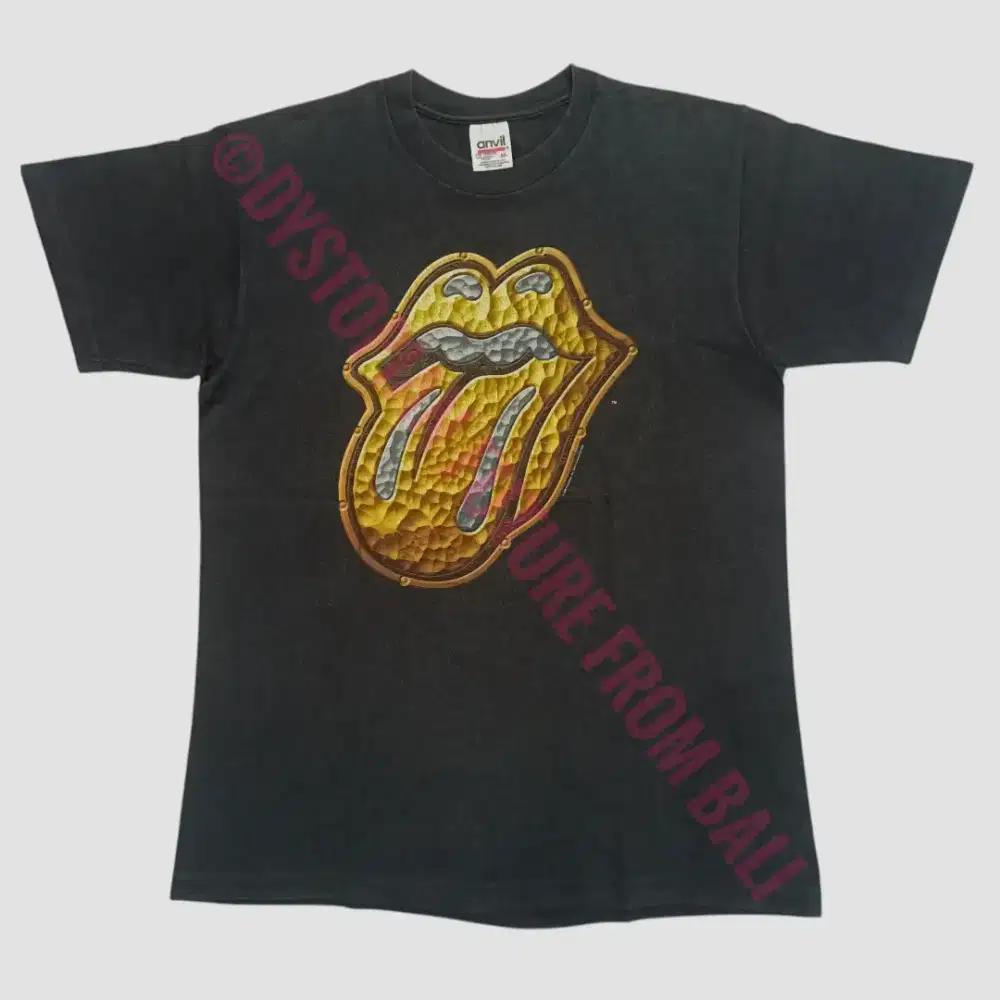 Vintage 1997 T-shirt Band Rolling Stones Bridges To Babylon Tour 97-98