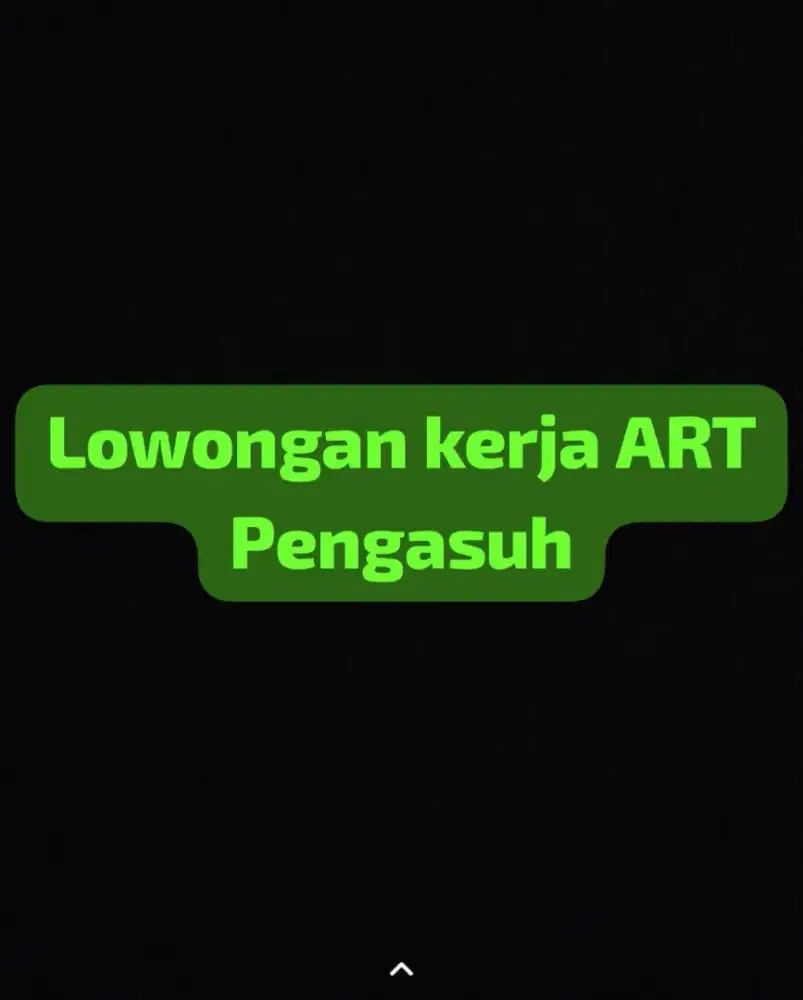 Lowongan ART - Nginap