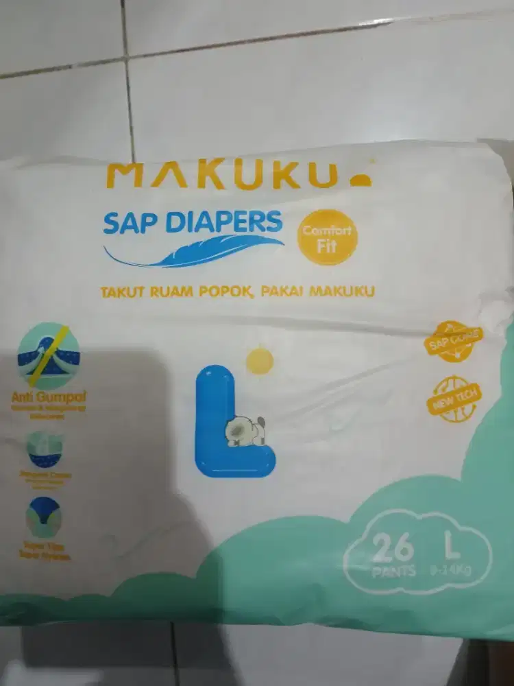 Gratis Makuku sap diapers